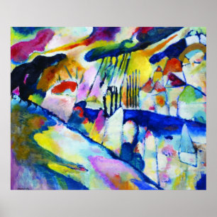 Landscape with Rain by Wassily Kandinsky Poster