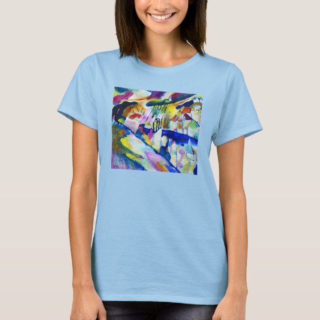 Landscape with Rain by Wassily Kandinsky T-Shirt (Front)