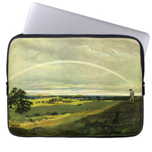 Landscape with Rainbow, famous artwork, Laptop Sleeve
