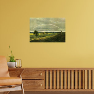 Landscape with Rainbow, famous painting, Poster