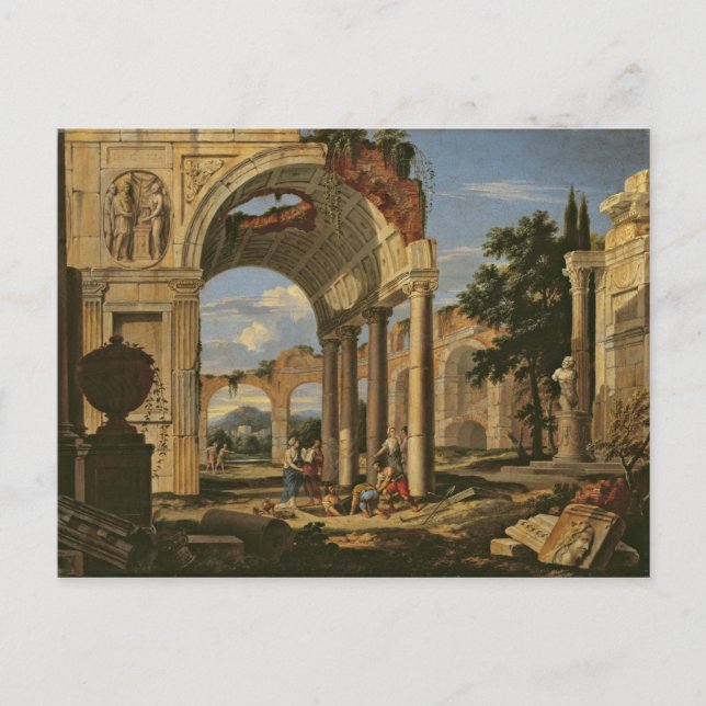 Landscape with Ruins, 1673 Postcard (Front)