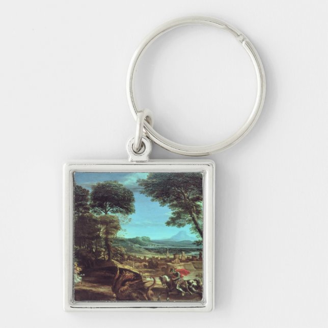 Landscape with St.George and the Dragon, c.1610 Key Ring (Front)