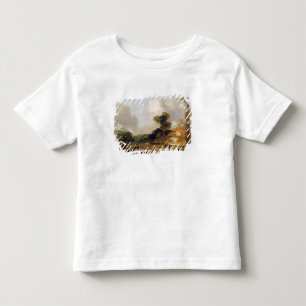 Landscape with Stream and Weir (oil on canvas) Toddler T-Shirt
