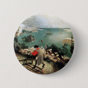 Landscape with the Fall of Icarus - 1558 6 Cm Round Badge