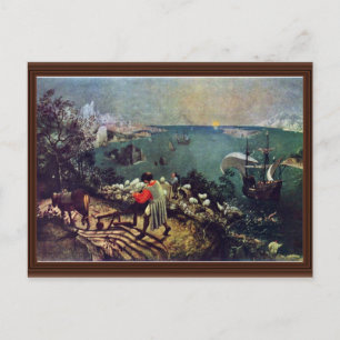Landscape With The Fall Of Icarus By Bruegel D. Ä. Postcard