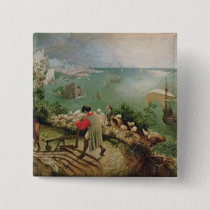 Landscape with the Fall of Icarus, c.1555 15 Cm Square Badge