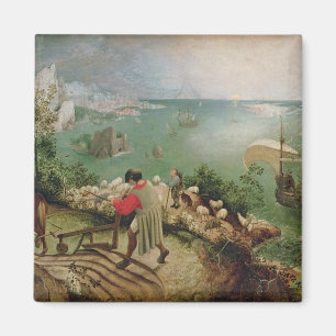 Landscape with the Fall of Icarus, c.1555 Magnet