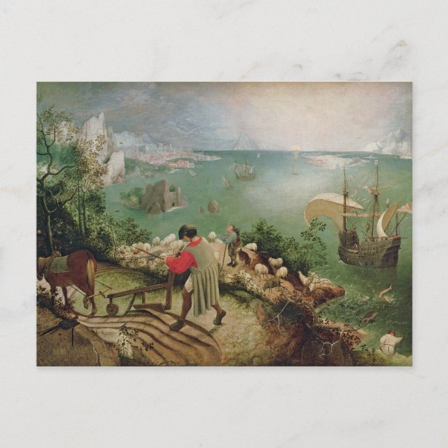 Landscape with the Fall of Icarus, c.1555 Postcard (Front)