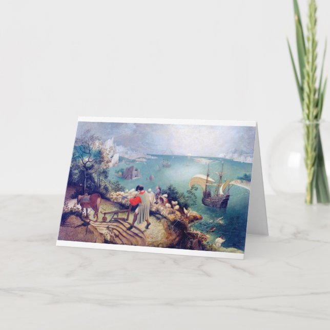 Landscape with the Fall of Icarus, Pieter Bruegel Card (Front)