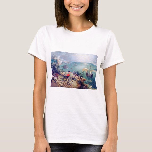 Landscape with the Fall of Icarus, Pieter Bruegel T-Shirt (Front)