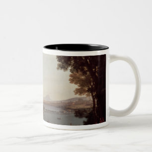 Landscape with the Marriage of Isaac Two-Tone Coffee Mug