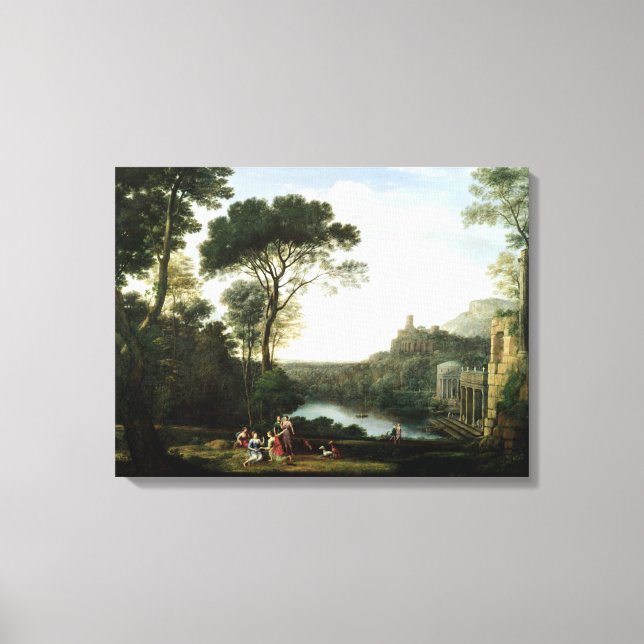Landscape with the Nymph Egeria Canvas Print (Front)