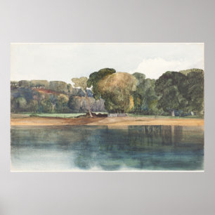 Landscape with Trees and Water Poster