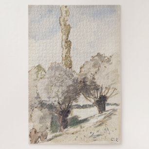 Landscape with Trees by Camille Pissarro Jigsaw Puzzle