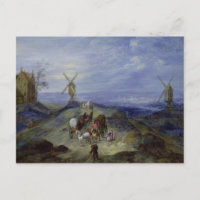 Landscape with Two Windmills, 1612