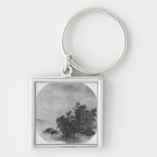Landscape with water buffalo, Song Dynasty Key Ring