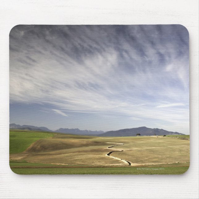 Landscape with wheat fields, Grabouw, Western Mouse Mat (Front)
