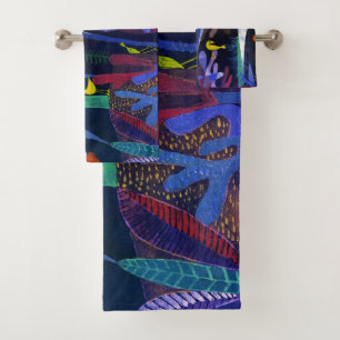 Landscape with Yellow Birds, Paul Klee Bath Towel Set