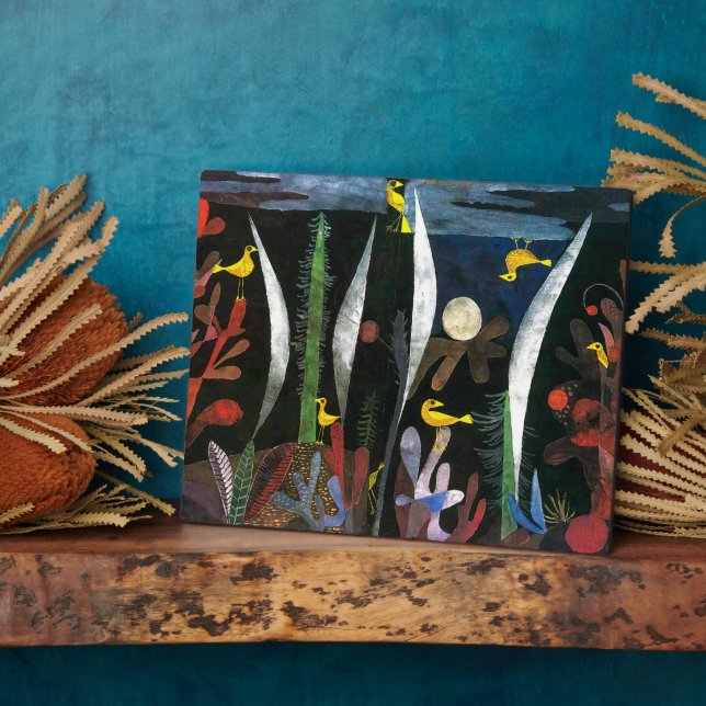 Landscape with Yellow Birds | Paul Klee | Plaque (Side)