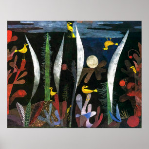 Landscape with Yellow Birds Paul Klee Poster