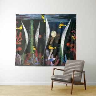 Landscape with Yellow Birds Paul Klee Tapestry