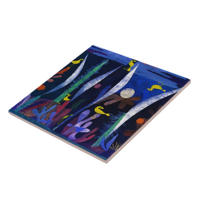 Landscape with Yellow Birds, Paul Klee Tile (Side)