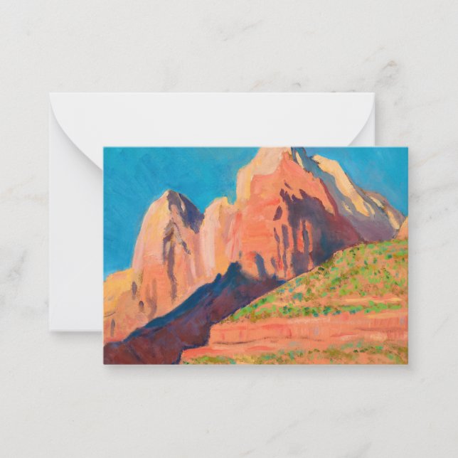 Landscape, Zion National Park by Maynard Dixon Card (Front)