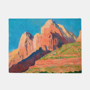 Landscape, Zion National Park by Maynard Dixon Doormat