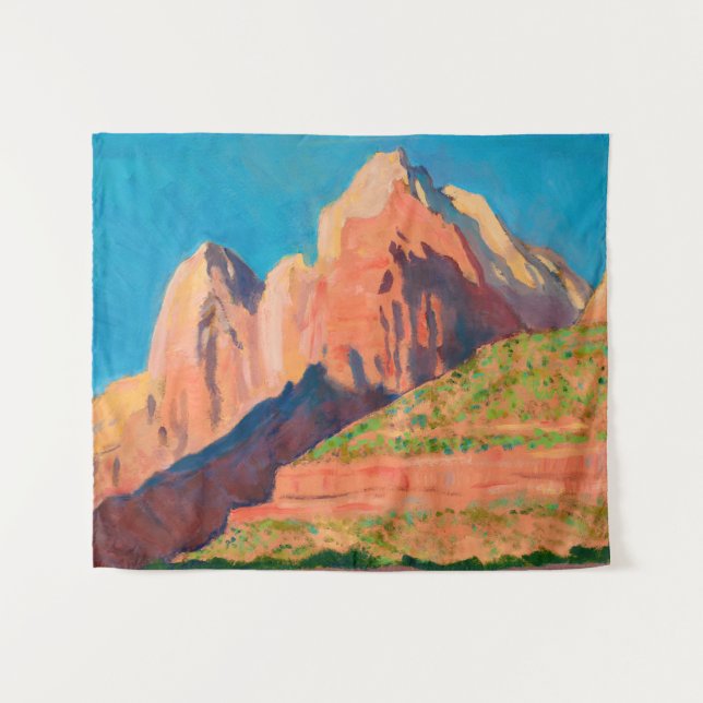 Landscape, Zion National Park by Maynard Dixon Tapestry (Front (Horizontal))