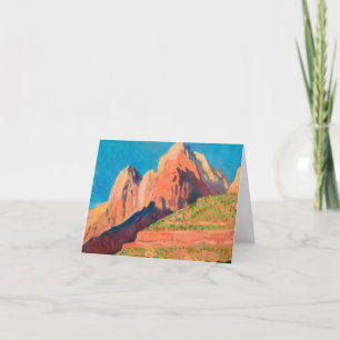 Landscape, Zion National Park by Maynard Dixon Thank You Card