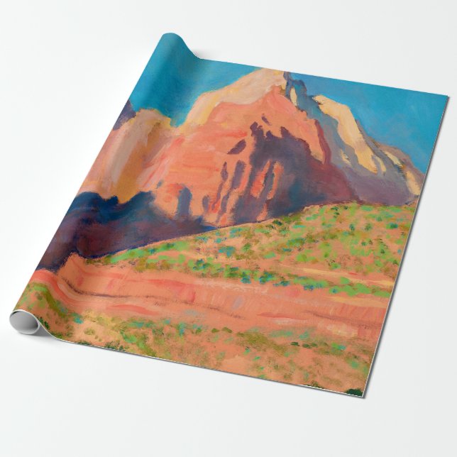 Landscape, Zion National Park by Maynard Dixon Wrapping Paper (Unrolled)