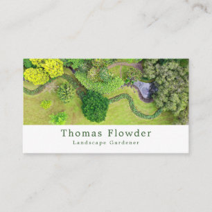Landscaped Garden, Gardener, Horticulturist Business Card
