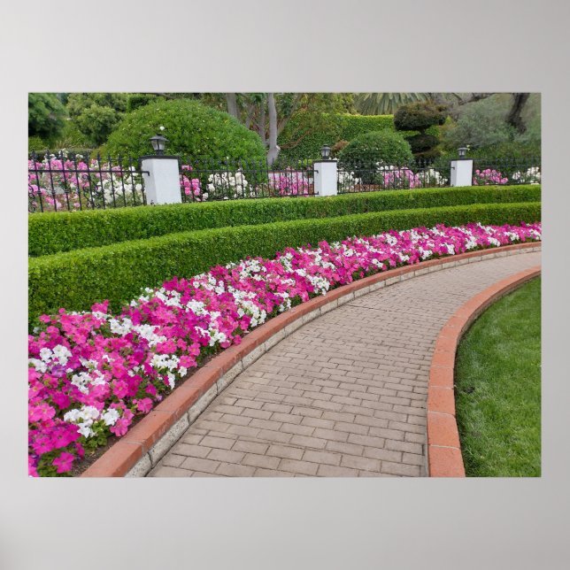 Landscaped Walkway  Poster (Front)