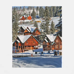 Landscapemountain,ski,snow,winter,active,air,cold, Fleece Blanket
