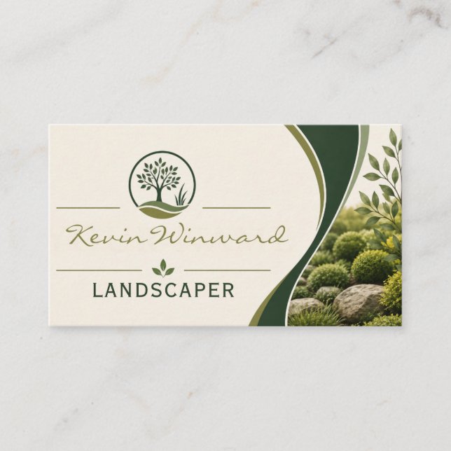 Landscaper Business Card (Front)
