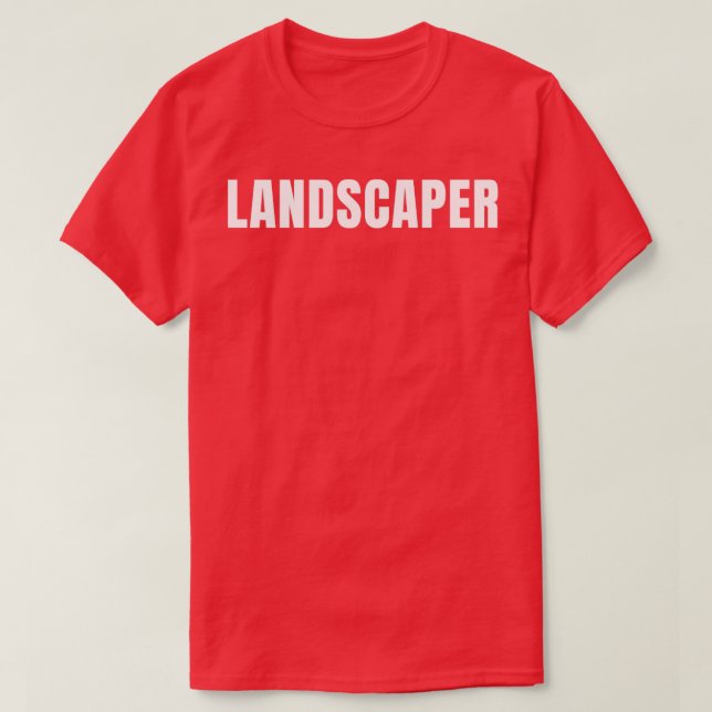 Landscaper Funny Job Title Profession Birthday Gif T-Shirt (Design Front)
