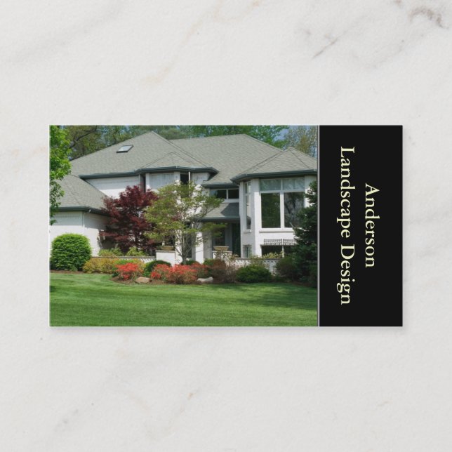 Landscaper or Landscaping Design Business Card (Front)