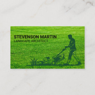 Landscaper Specialist   Cut Grass Lawn Mower Business Card