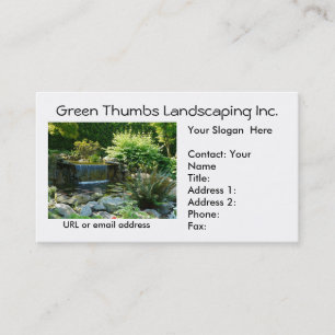 Landscapers and Gardeners Business Card Template