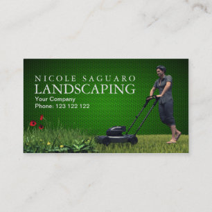 Landscapers Gardeners Business Card