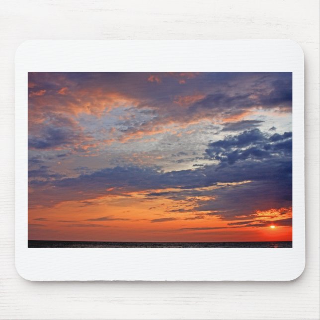 Landscapes and Lighthouses - Lake Erie Sunset Mouse Mat (Front)