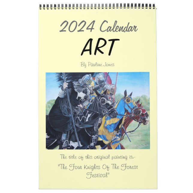 landscapes dogs still life original art 2024 calendar (Cover)