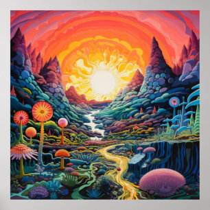 Landscapes inviting exploration Poster