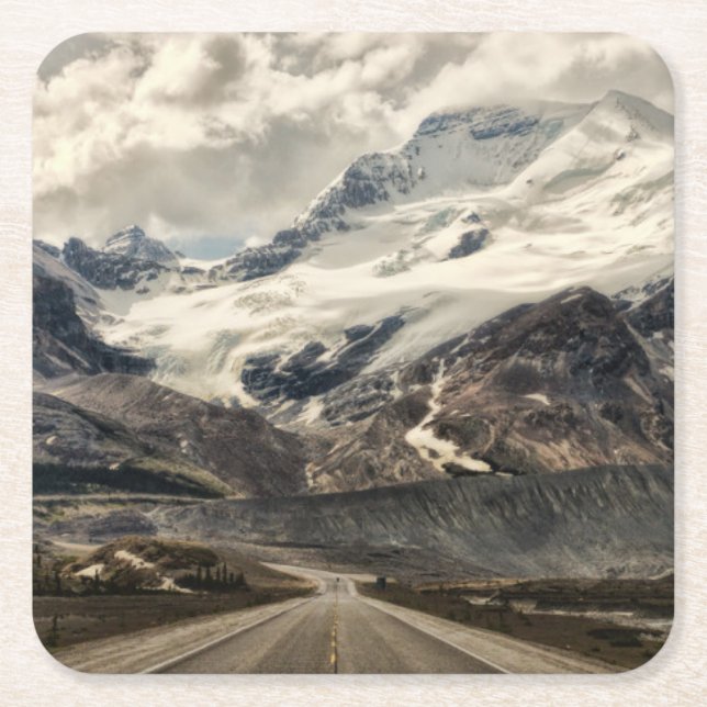 Landscapes of Alberta, Canada Square Paper Coaster (Front)