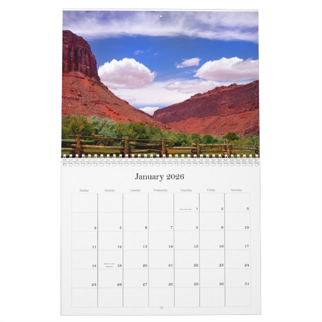 Landscapes of the Wild West 2013 Calendar (Jan 2026)