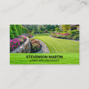 Landscaping Backyard House Lawn Business Card