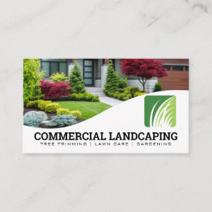 Landscaping   Bushes   Trees   Gardening Business Card