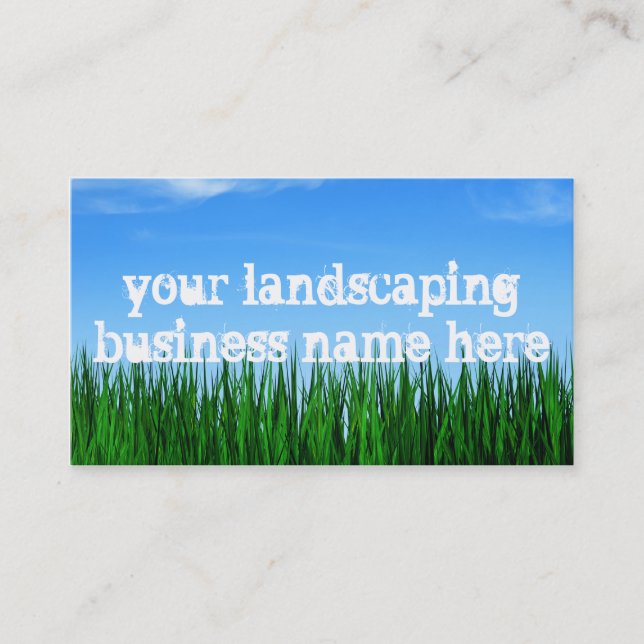 landscaping business business card (Front)
