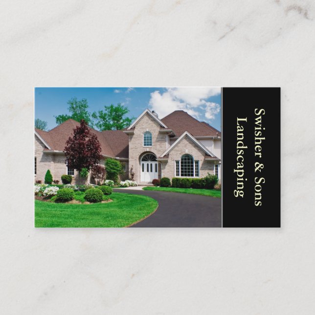 Landscaping Business Card (Front)