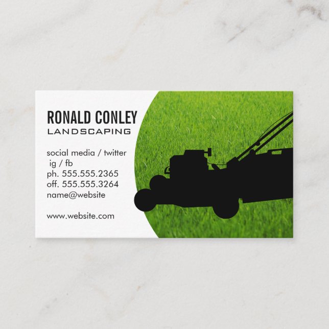 Landscaping Business Card (Front)